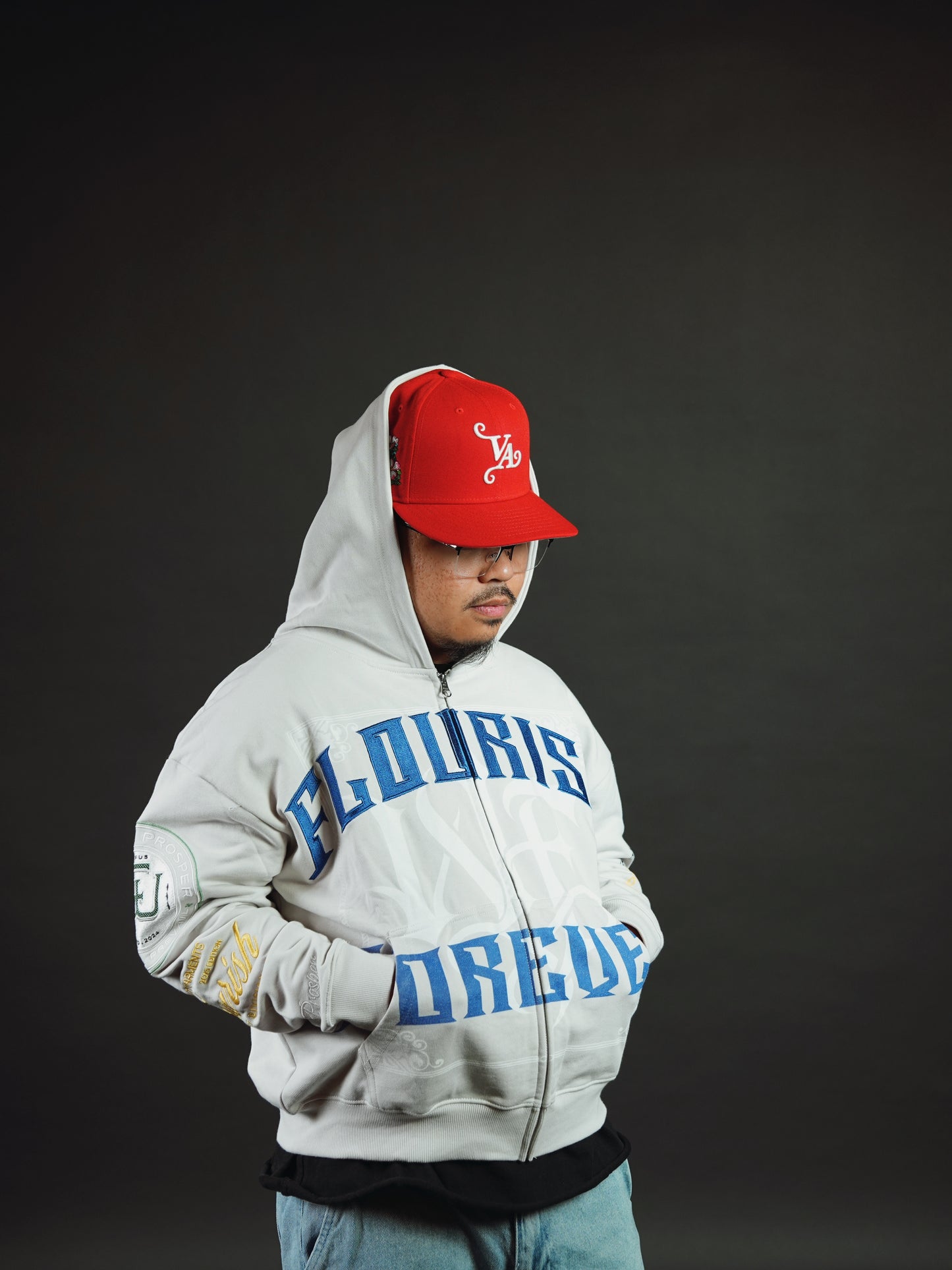 FLOURISH "FLOURISH FOREVER" ZIP HOODIE - STONE