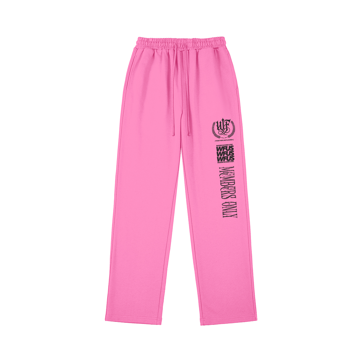 FLOURISH "WFUS ESSENTIAL" RELAXED SWEATPANTS - BUBBLEGUM PINK