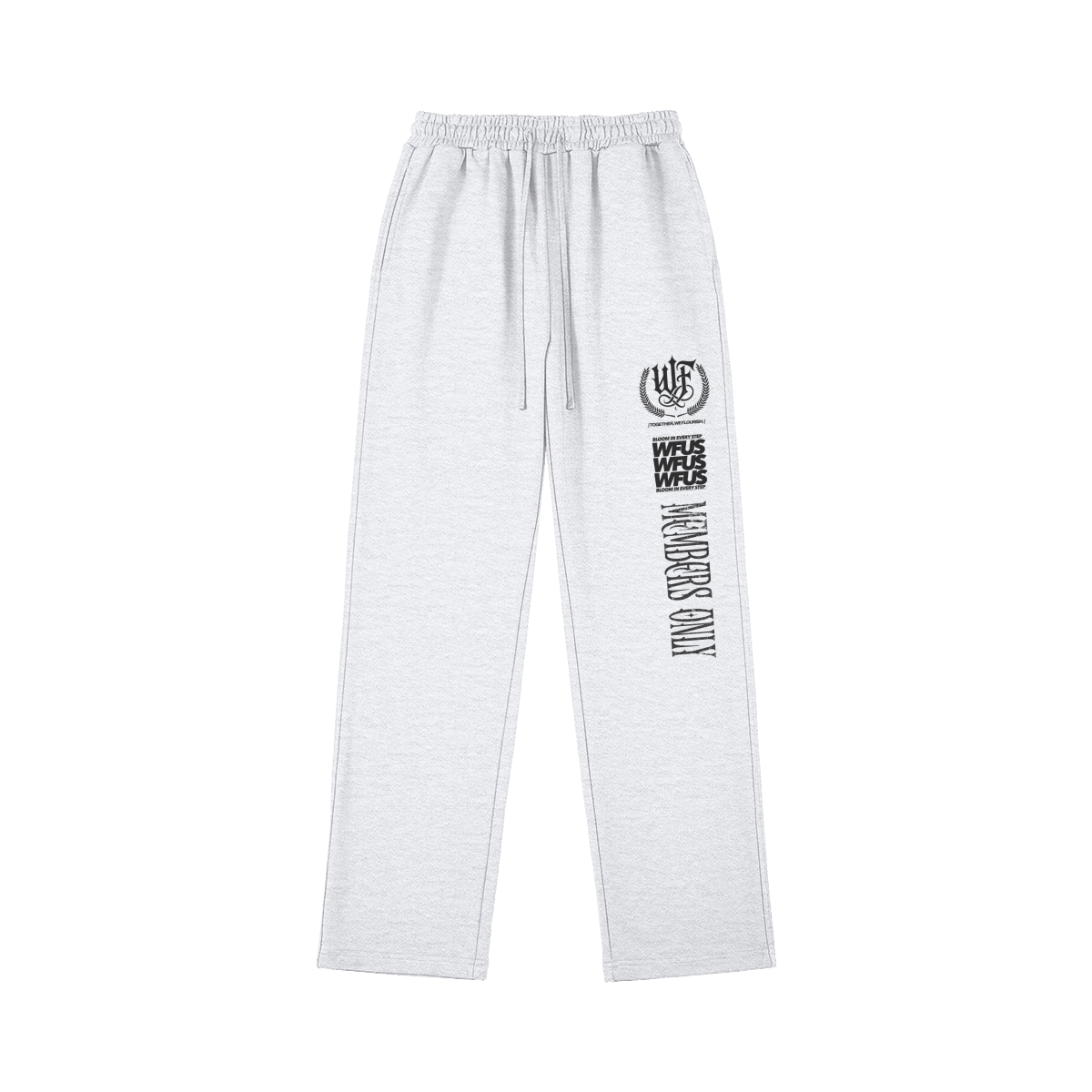 FLOURISH "WFUS ESSENTIAL" RELAXED SWEATPANTS - HEATHER GRAY