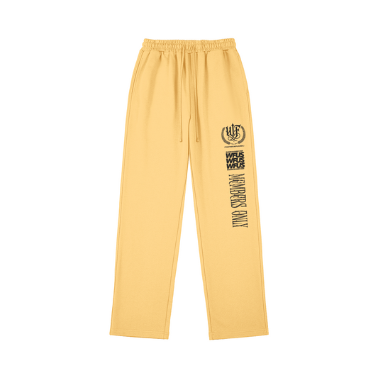 FLOURISH "WFUS ESSENTIAL" RELAXED SWEATPANTS - YELLOW